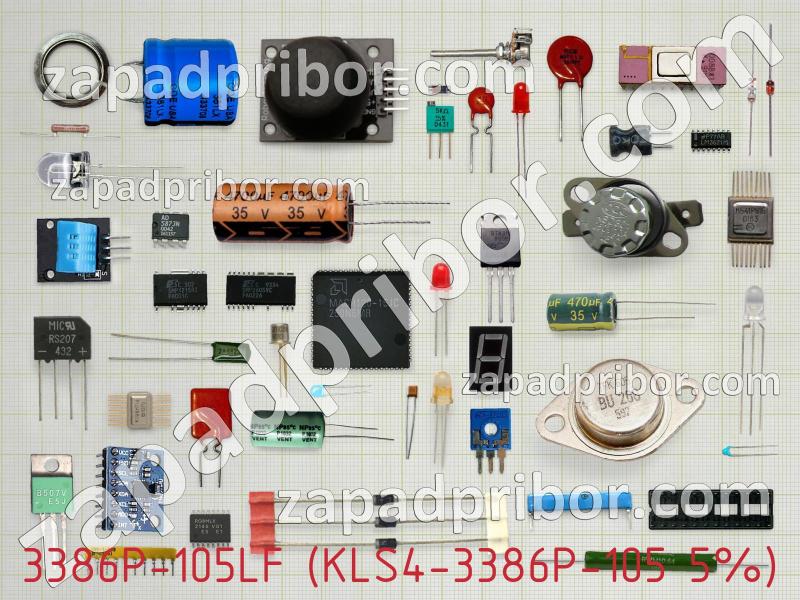 Резистор подстроечный 3386P-105LF (KLS4-3386P-105 5%) фотография.