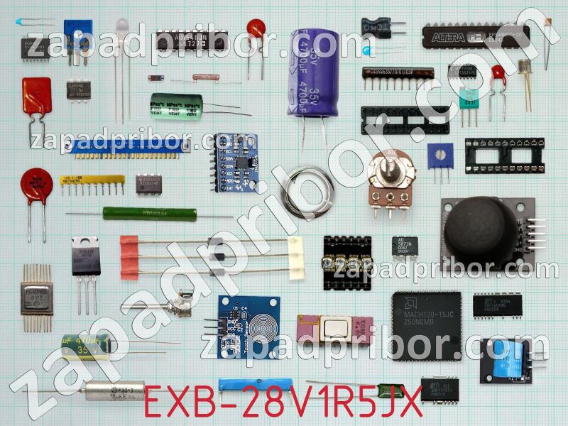 Резисторная сборка  EXB-28V1R5JX фотография.