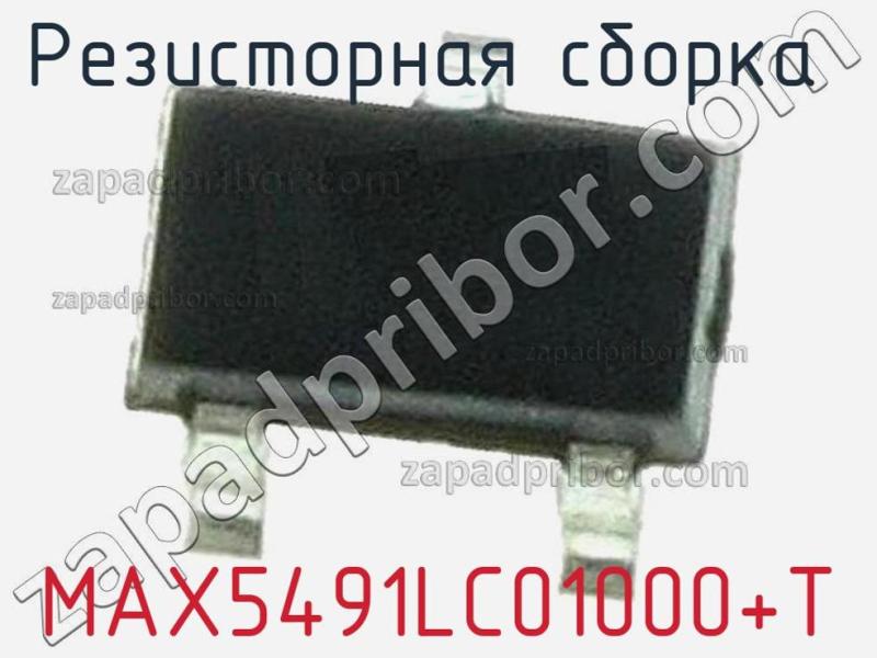 Резисторная сборка  MAX5491LC01000+T фотография 1.