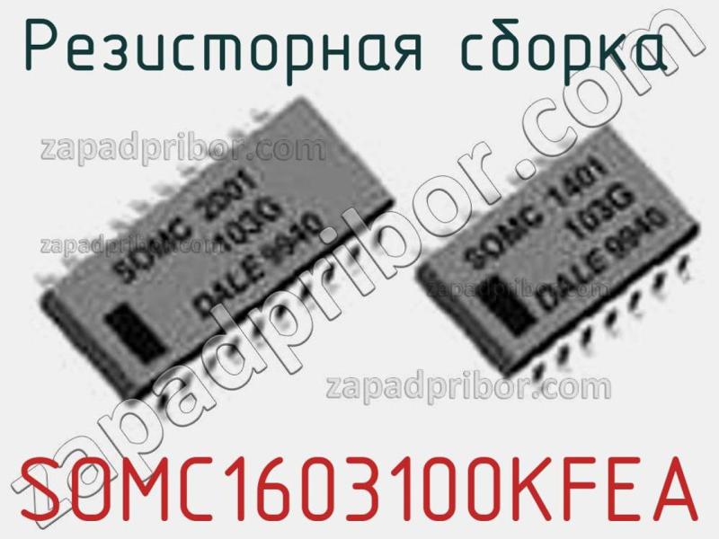 Резисторная сборка  SOMC1603100KFEA фотография.