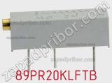 Потенциометр подстроечный 89PR20KLFTB фотография 2.