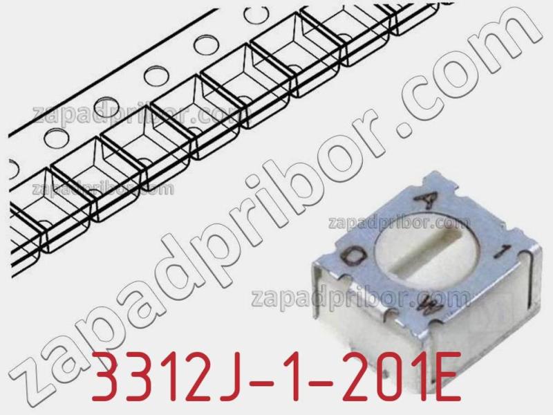 Потенциометр 3312J-1-201E фотография 1.