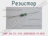Резистор KNP 2W 0.3 +5% (KNP200JB-73-0R3) 