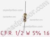 Резистор углеродистый C.F.R. 1/2 W 5% 1.6 фотография 2.