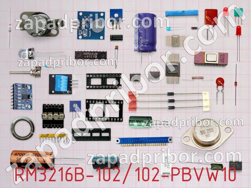 Резисторная сборка  RM3216B-102/102-PBVW10 фотография.
