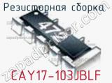 Резисторная сборка  CAY17-103JBLF фотография 2.