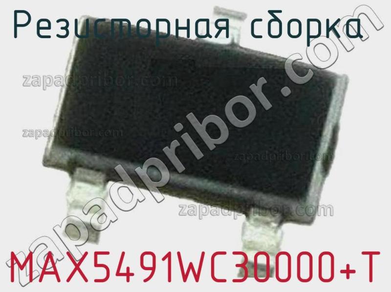 Резисторная сборка  MAX5491WC30000+T фотография.
