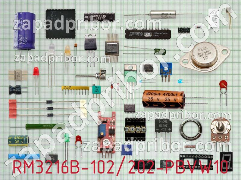 Резисторная сборка  RM3216B-102/202-PBVW10 фотография.