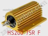 Резистор проволочный HS200 75R F 