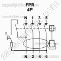 Реле отключения FPR-AС 4P 25A 30mA, фотография 3.