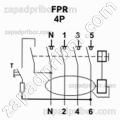 Реле защитного отключения FPR-A 4P 20A 30mA, фотография 2.