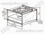 Вентилятор канальный радиальный прямоугольный с ЕС-двигателем, фотография 2.