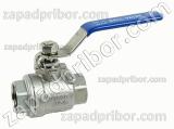 Кран шаровой Ду20 Ру64 двухсоставной муфтовый нержавеющий
