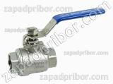 Кран шаровой Ду25 Ру64 двухсоставной муфтовый нержавеющий