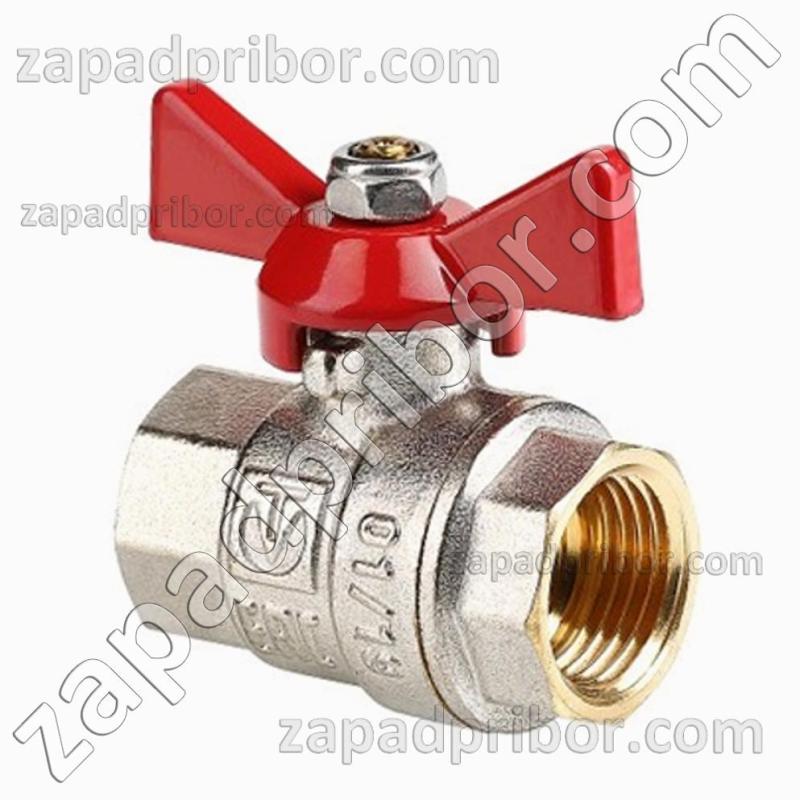 Кран шаровый Ду100 Ру16 латунный муфтовый ВВ, фотография 1.