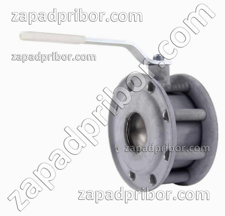 Кран шаровый ДУ40 Ру16 межфланцевый стальной LD Стриж, фотография 1.