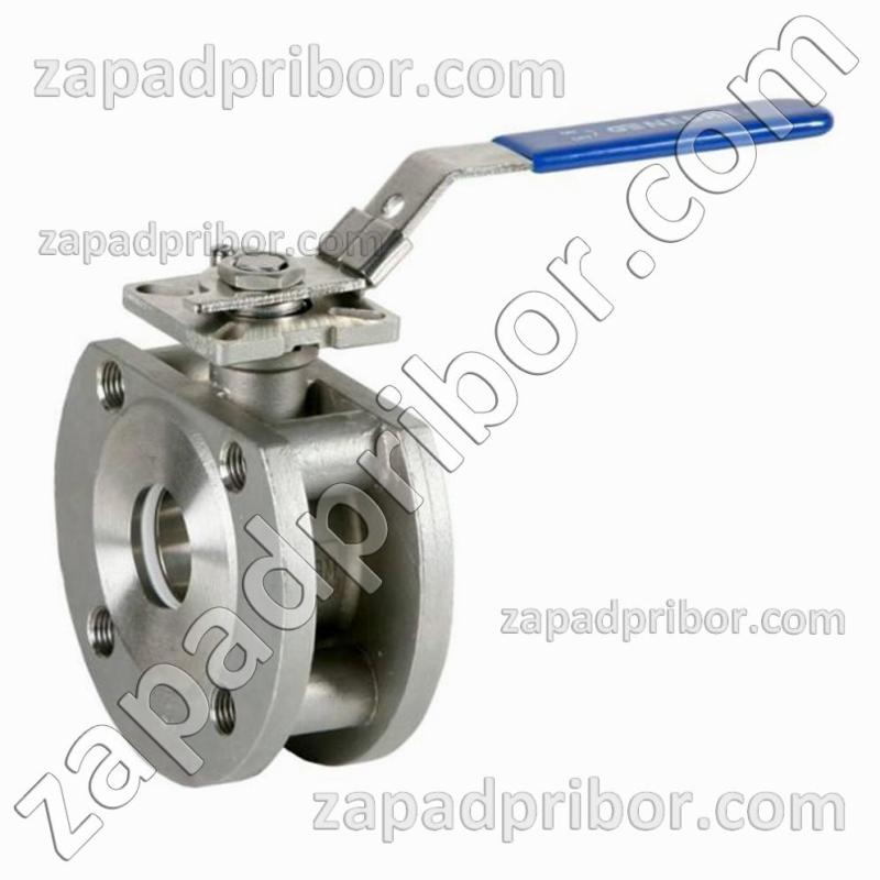 Кран шаровый ДУ125 Ру16 фланцевый моноблочный нержавеющий, фотография 1.