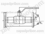 Кран шаровый ДУ250 Ру25 фланцевый стальной полнопроходной Interval, фотография 2.