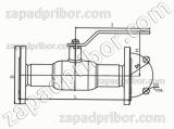 Кран шаровый ДУ350 Ру16 фланцевый стальной полнопроходной Interval, фотография 3.