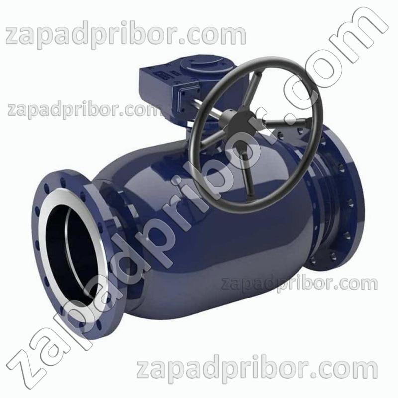 Кран шаровый ДУ500 Ру16 фланцевый стальной полнопроходной Interval, фотография 1.