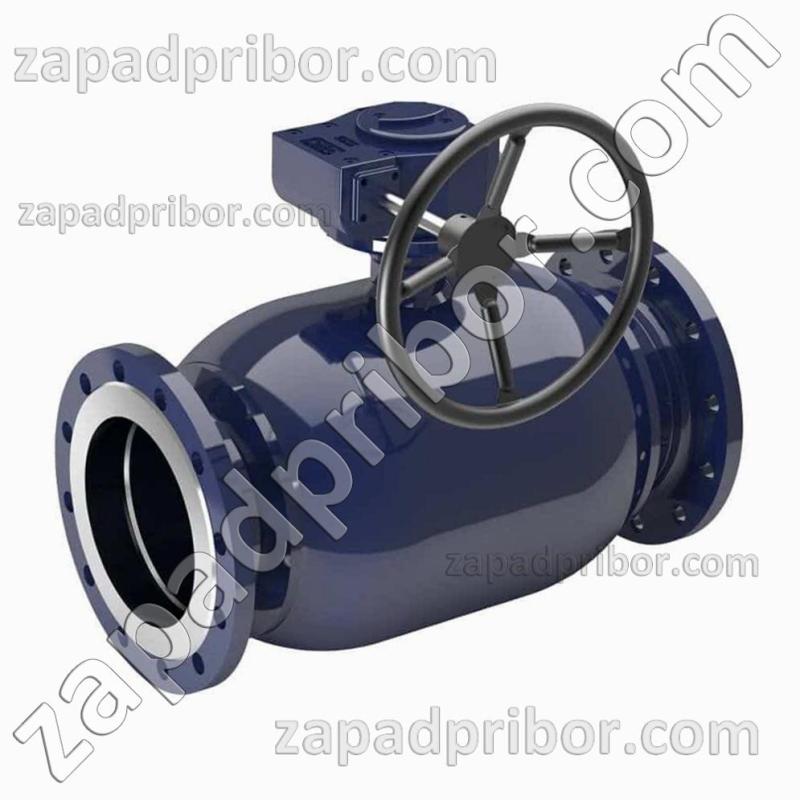 Кран шаровый ДУ500 Ру25 фланцевый стальной полнопроходной Interval, фотография 1.