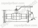 Кран шаровый ДУ65 Ру16 фланцевый стальной полнопроходной Interval, фотография 2.