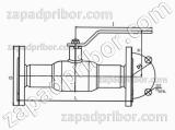 Кран шаровый ДУ80 Ру16 фланцевый стальной полнопроходной Interval, фотография 3.