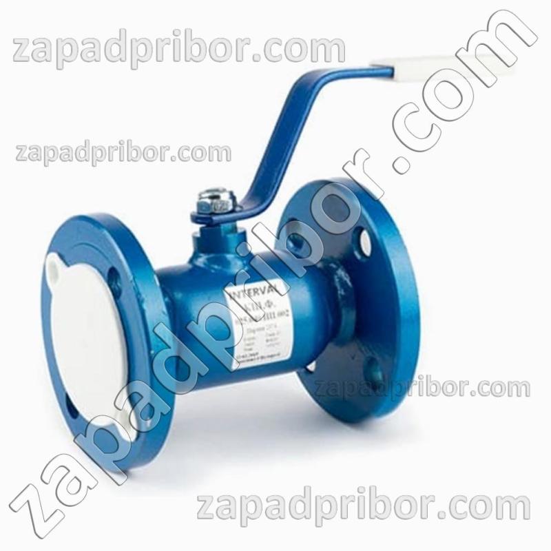 Кран шаровый ДУ80 Ру16 фланцевый стальной полнопроходной Interval, фотография 1.