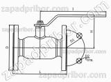 Кран шаровый ДУ250 Ру16 фланцевый стальной стандартнопроходной Interval, фотография 2.