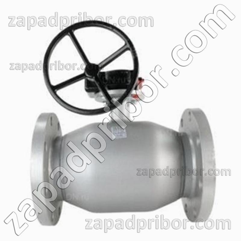 Кран шаровый ДУ250 Ру16 фланцевый стальной стандартнопроходной Interval, фотография 1.