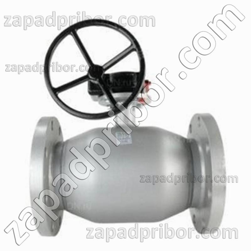 Кран шаровый ДУ250 Ру25 фланцевый стальной стандартнопроходной Interval, фотография 1.