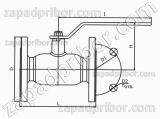 Кран шаровый ДУ32 Ру40 фланцевый стальной стандартнопроходной Interval, фотография 3.