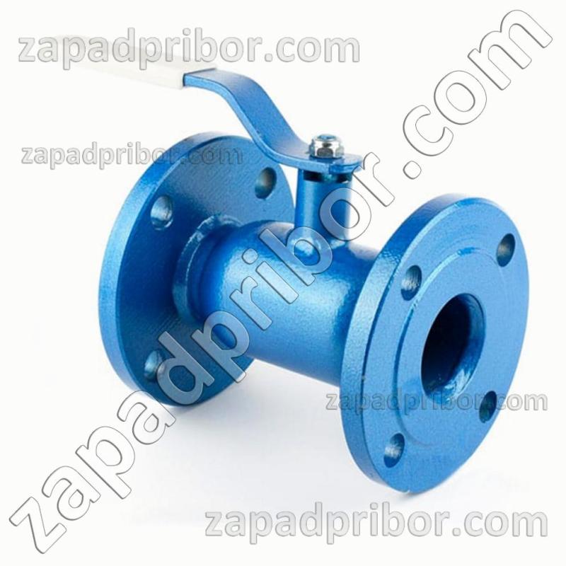 Кран шаровый ДУ32 Ру40 фланцевый стальной стандартнопроходной Interval, фотография 1.