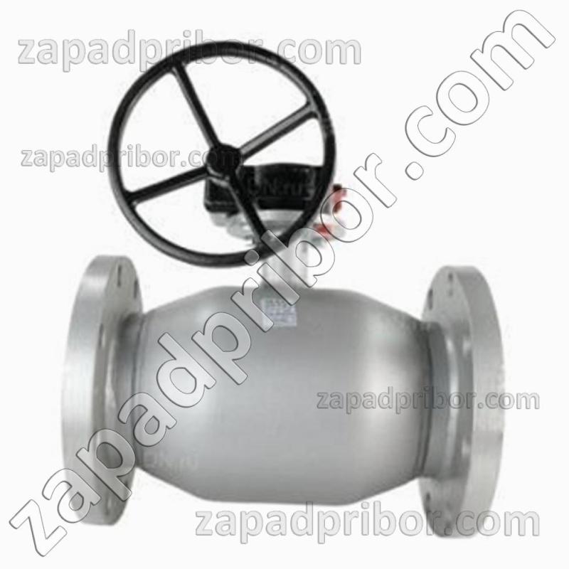 Кран шаровый ДУ350 Ру16 фланцевый стальной стандартнопроходной Interval, фотография 1.