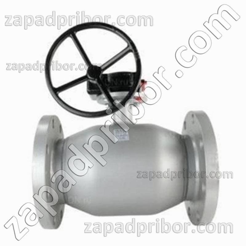 Кран шаровый ДУ350 Ру25 фланцевый стальной стандартнопроходной Interval, фотография 1.