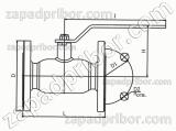 Кран шаровый ДУ400 Ру16 фланцевый стальной стандартнопроходной Interval, фотография 3.
