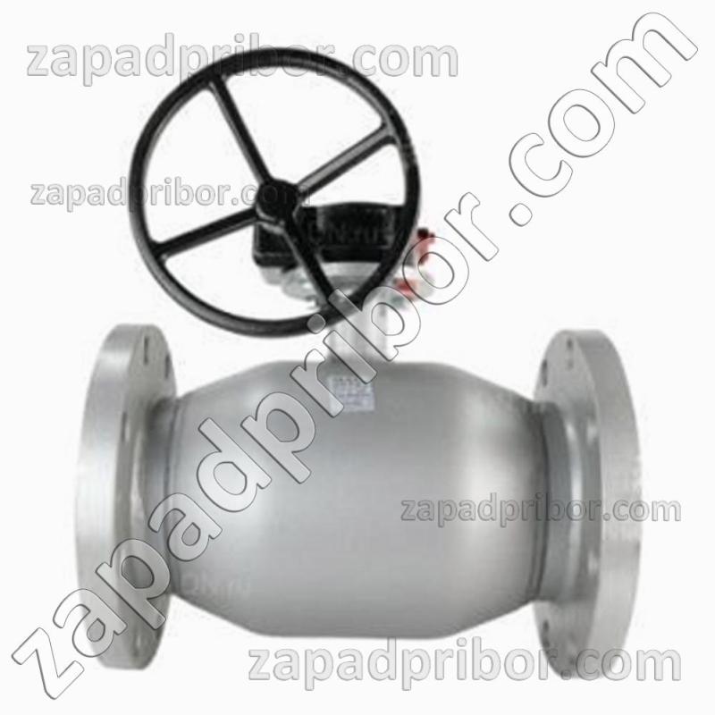 Кран шаровый ДУ400 Ру25 фланцевый стальной стандартнопроходной Interval, фотография 1.