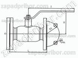 Кран шаровый ДУ500 Ру16 фланцевый стальной стандартнопроходной Interval, фотография 3.