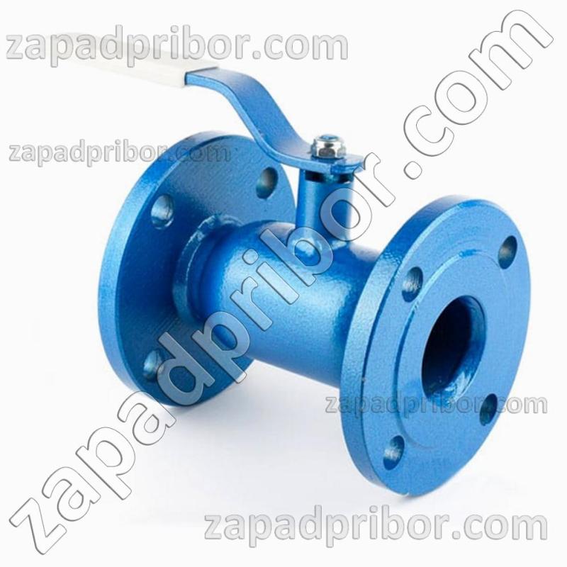 Кран шаровый ДУ65 Ру16 фланцевый стальной стандартнопроходной Interval, фотография 1.