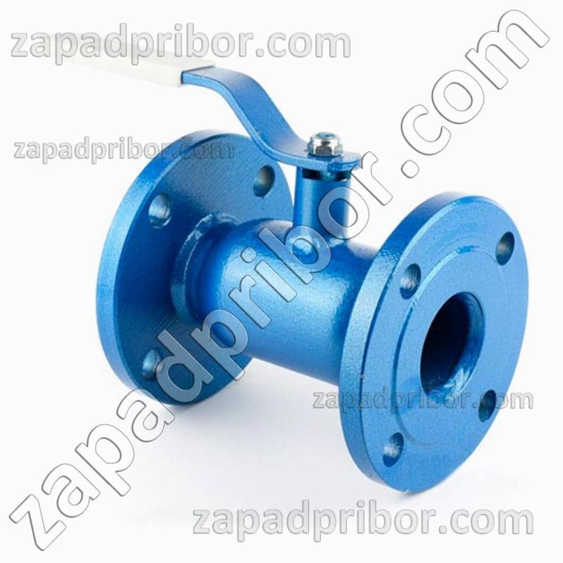 Кран шаровый ДУ80 Ру25 фланцевый стальной стандартнопроходной Interval, фотография 1.