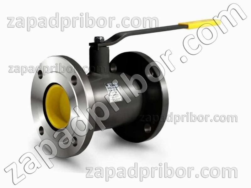 Кран шаровый ДУ25 Ру40 фланцевый стальной стандартнопроходной LD, фотография 1.