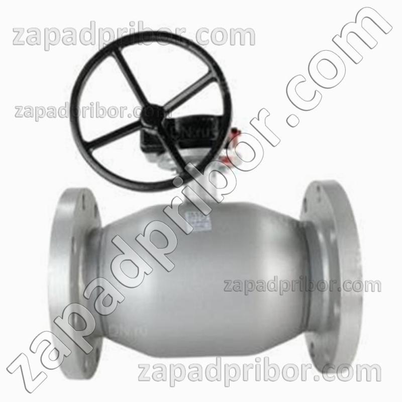 Кран шаровый ДУ300 Ру16 фланцевый стальной стандартнопроходной LD, фотография 1.