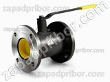 Кран шаровый ДУ32 Ру40 фланцевый стальной стандартнопроходной LD