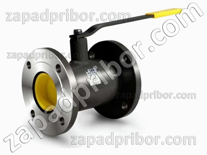 Кран шаровый ДУ32 Ру40 фланцевый стальной стандартнопроходной LD, фотография 1.