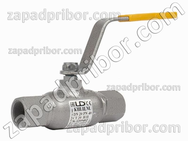 Кран шаровый ДУ65 Ру25 муфтовый стальной стандартнопроходной LD, фотография 1.