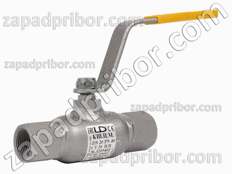 Кран шаровый ДУ80 Ру25 муфтовый стальной стандартнопроходной LD, фотография 1.