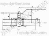 Кран шаровый ДУ125 Ру25 приварной стальной стандартнопроходной LD, фотография 2.