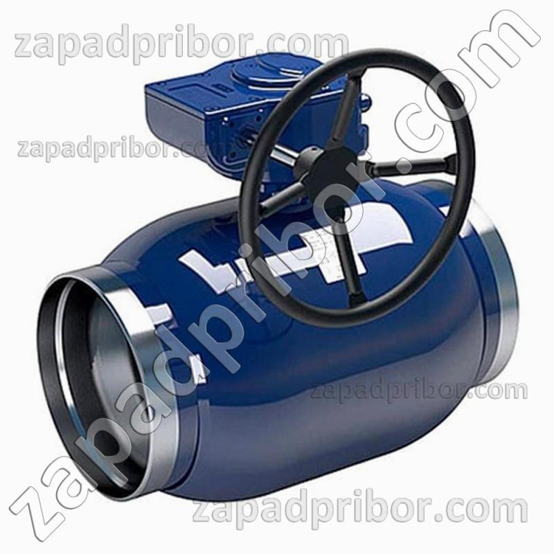 Кран шаровый ДУ500 Ру16 приварной стальной стандартнопроходной LD, фотография 1.