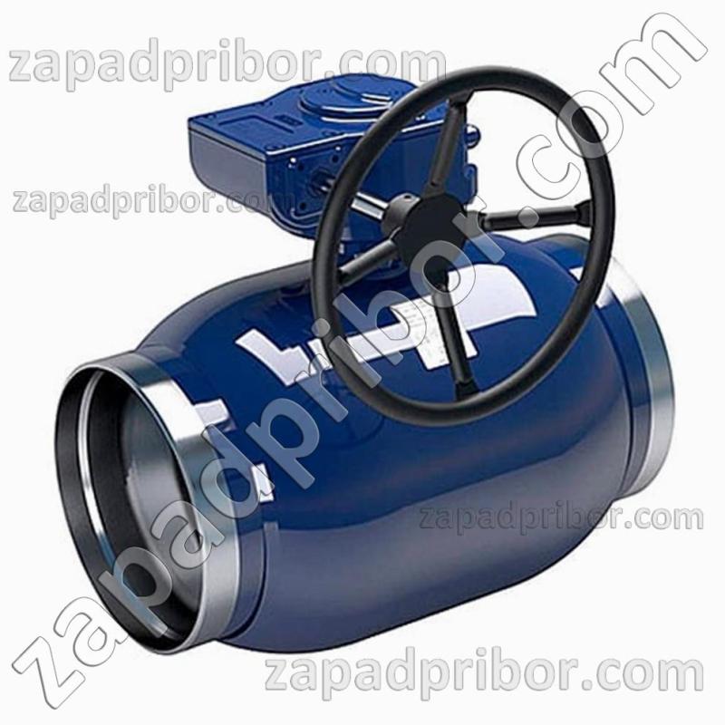 Кран шаровый ДУ600 Ру16 приварной стальной стандартнопроходной LD, фотография 1.