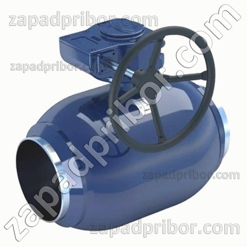 Кран шаровый ДУ350 Ру25 приварной стальной полнопроходной Interval, фотография 1.